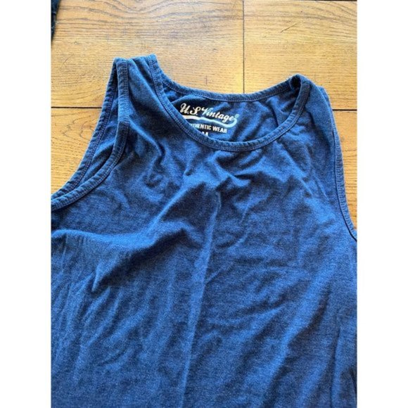 U.S. Vintage Blue Tank Top - Picture 3 of 4